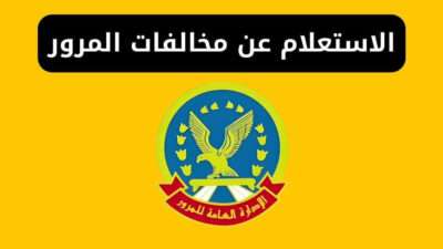 الاستعلام عن مخالفات المرور مجانًا برقم اللوحة – مصر