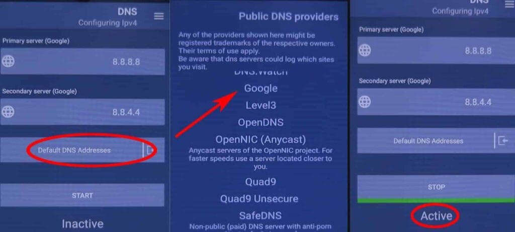 شرح تطبيق dns changer لتقوية النت