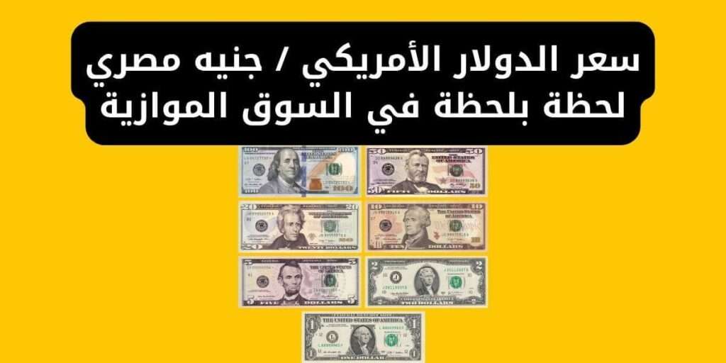 سعر الدولار اليوم مقابل الجنيه المصري في السوق السوداء